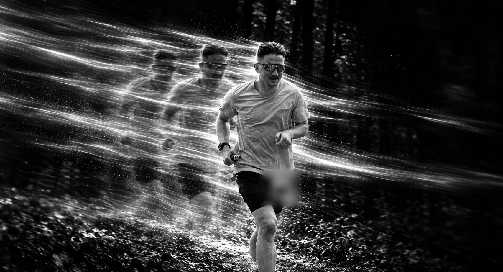 Easy running on a forest road near Cluj